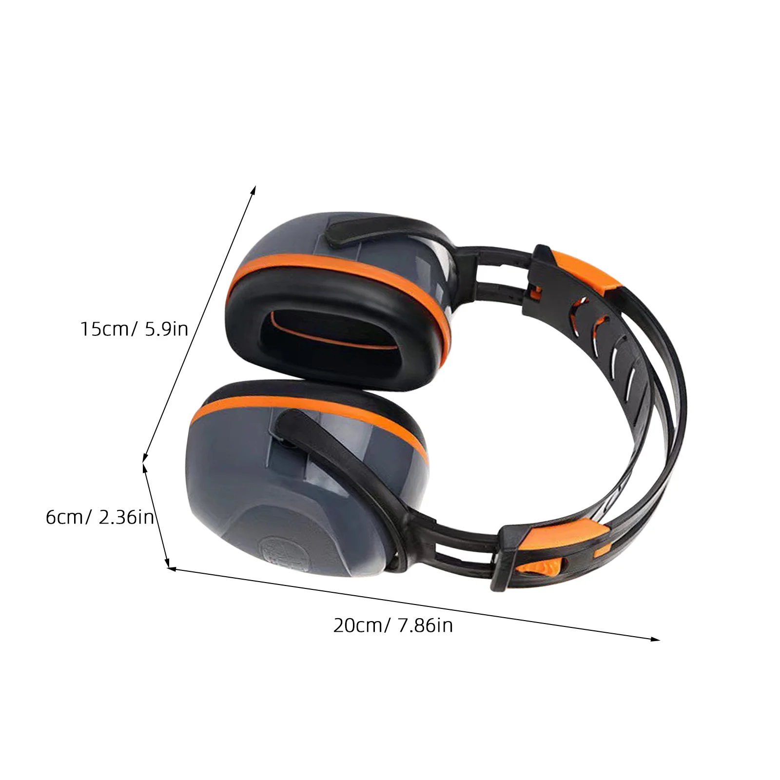 سماعة عازلة للصوت، مقاومة للضوضاء، قابلة للطي لحماية الأذن من أجل نطاق الرماية، أعمال البناء، معدات أمان السمع للبالغين