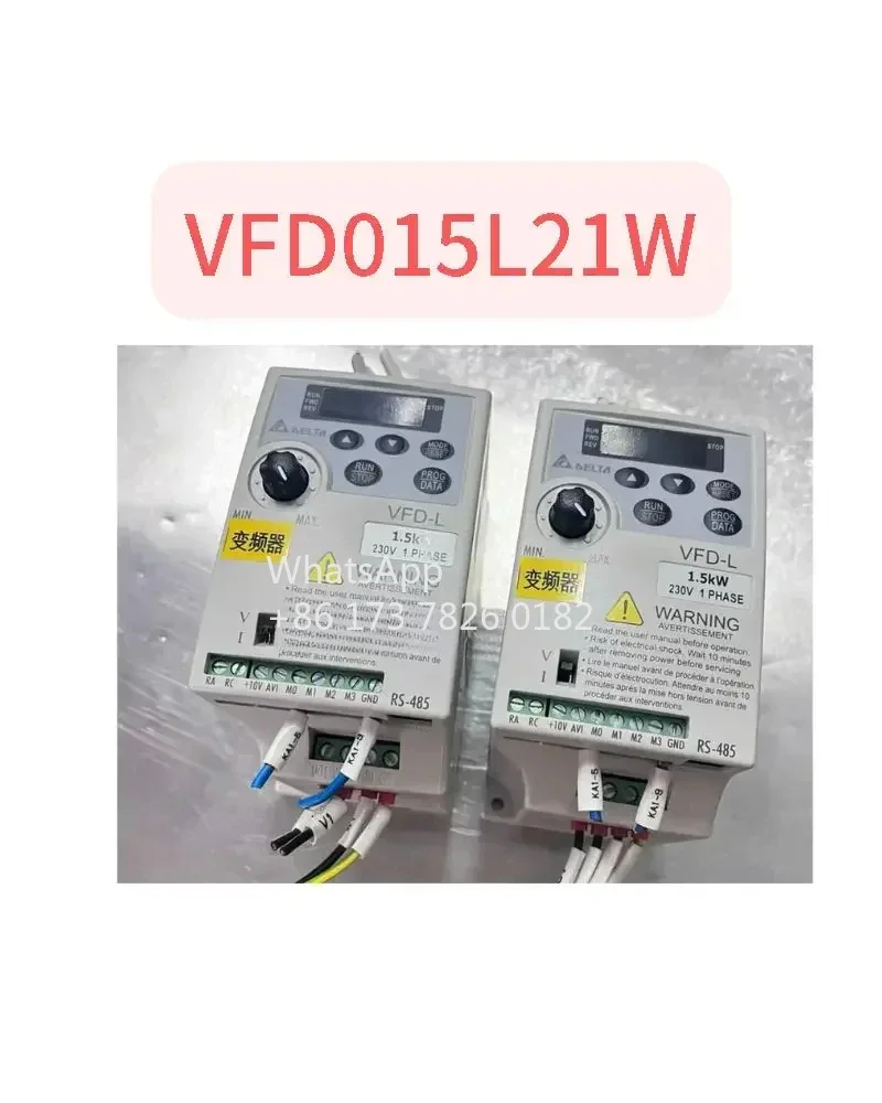 

Б/у инвертор 1,5 кВт с однофазным входом VFD015L21W, нормальная тестовая функция