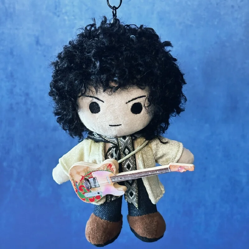 Música rock brinquedo de pelúcia chaveiro estilo punk boneca de pelúcia saco charme mochila decoração presente legal para amigo presente de natal