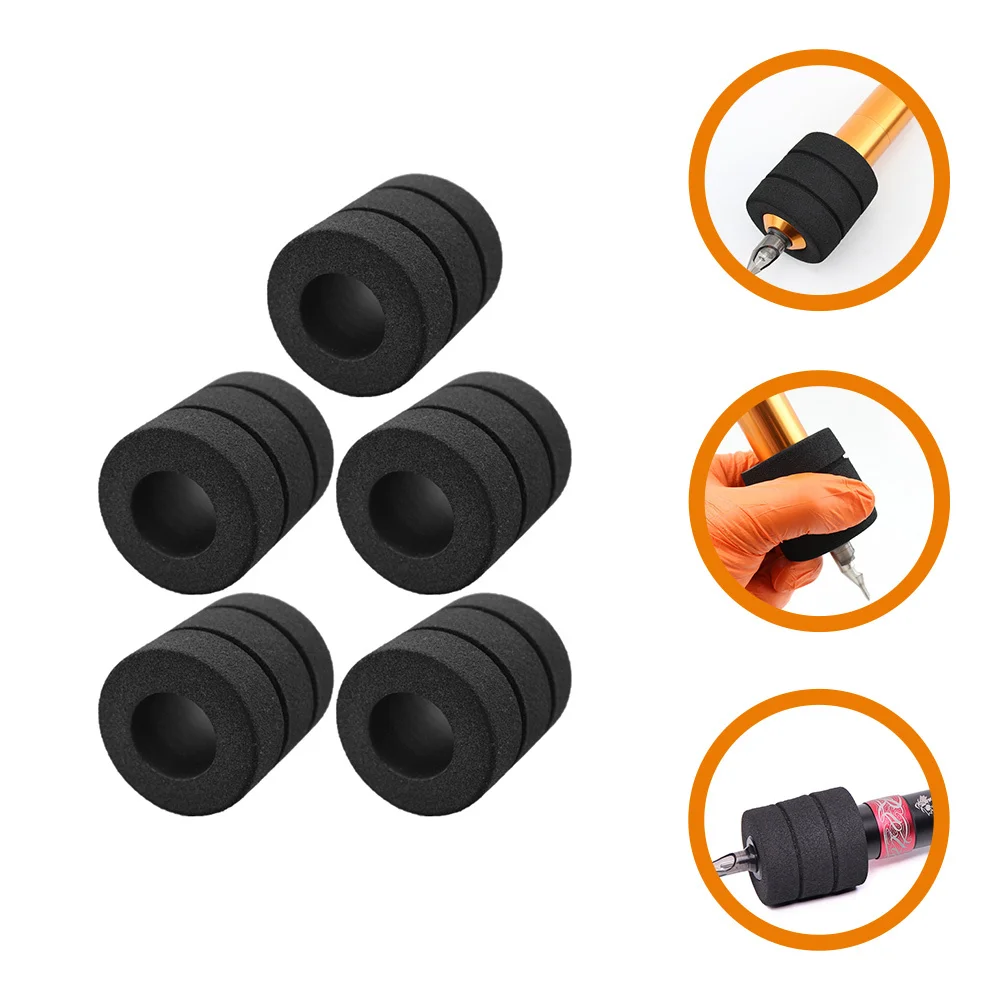 

5 Pcs Women Sponge Grip Tattoos Handle Sleeve Wrap Sponges Tattooing Accessories Thick Cover