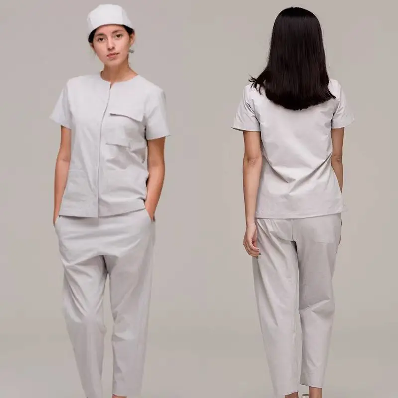 

Korean High-grade Surgery Hospital Nurse Srub Sets Medicine Fashion Pet Clinic Nurse Uniform Beauty Salon Workwear Wholesales