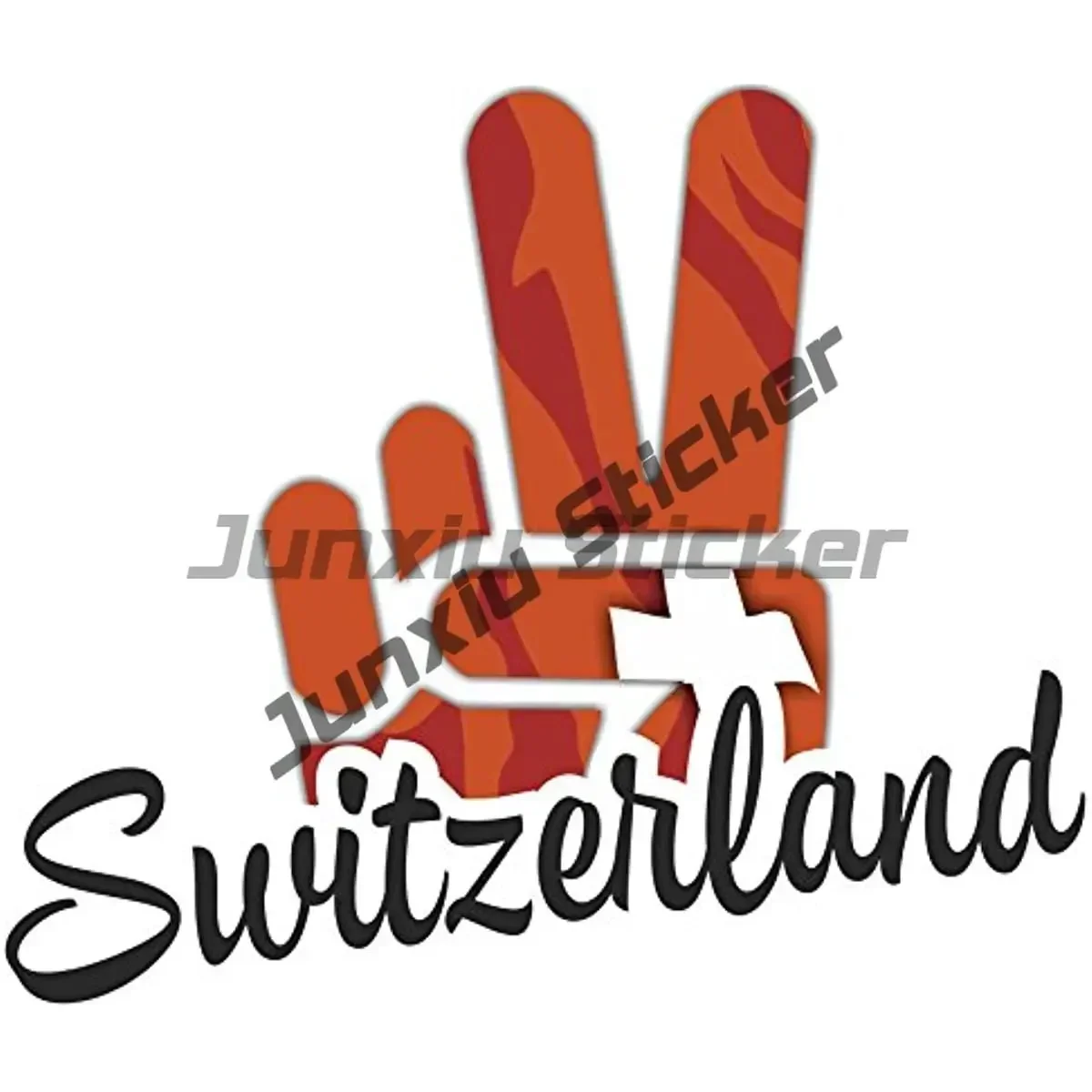 Van Switzerland Sticker Swiss Amsterdam Zurich Travel Stamp Decalso for Cars Truck Motorcycle Stickers Custom Decals Decoration