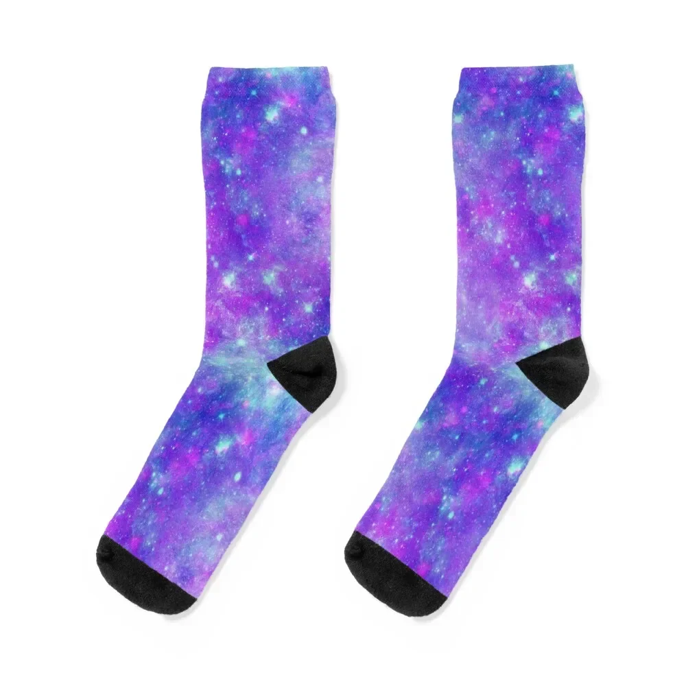 

Beautiful Purple Stardust Galaxy Socks halloween luxe Stockings man Socks Ladies Men's