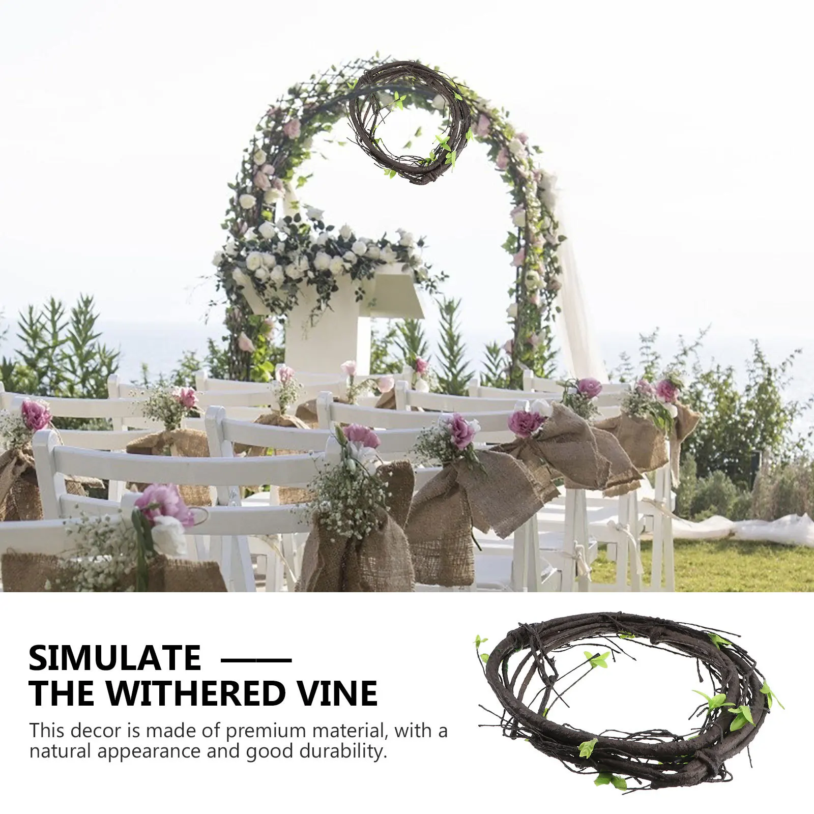 

Artificial Withered Vine Decor Simulation Deadwood Adornment Bendable Realistic Plant For Garden Home Balcony Scene Accessory