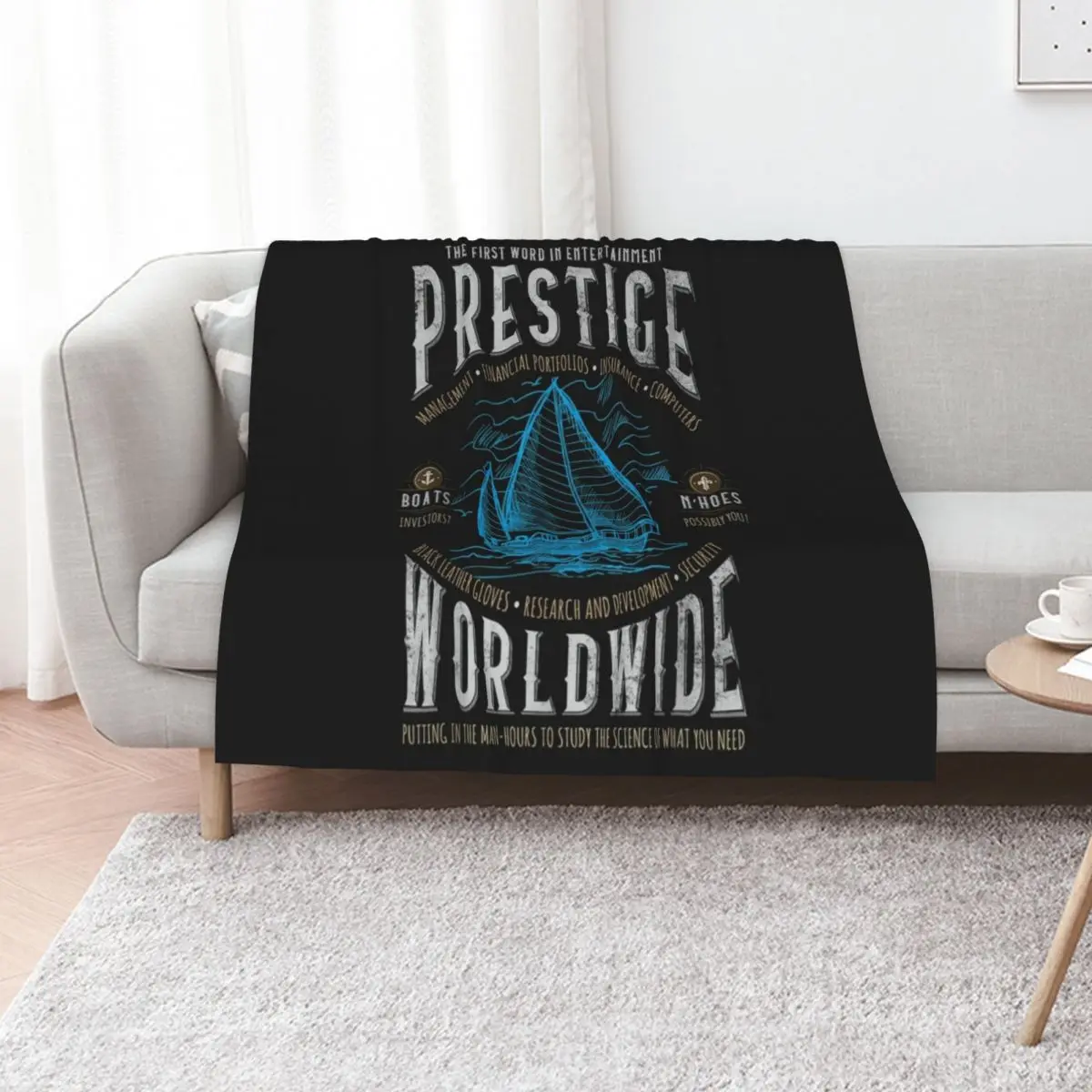 Prestige Worldwide Funny Step Brothers Boats Graphic . Throw Blanket Large warm for winter decorative manga Polar Blankets