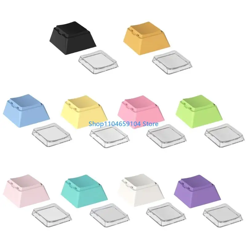 

8pcs PBT+PC Keycaps Cheey Profile 1U Клавиц набор для механических клавишных клавиш