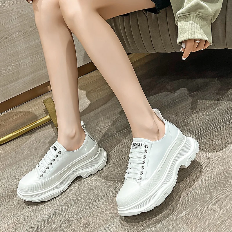 Designer Women's Sneakers Fashion Genuine Leather Platform Casual Shoes Outdoor Sports Shoes for Women Running Shoes Zapatillas