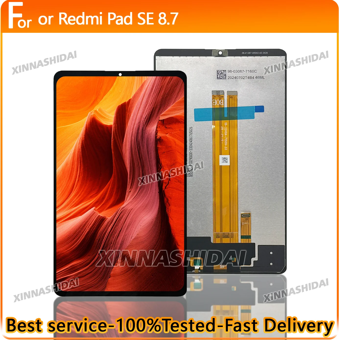 

AAA + высокое качество для Xiaomi Redmi Pad SE 8,7 дюймов ЖК-дисплей с цифровым преобразователем сенсорного экрана в сборе, запасные части