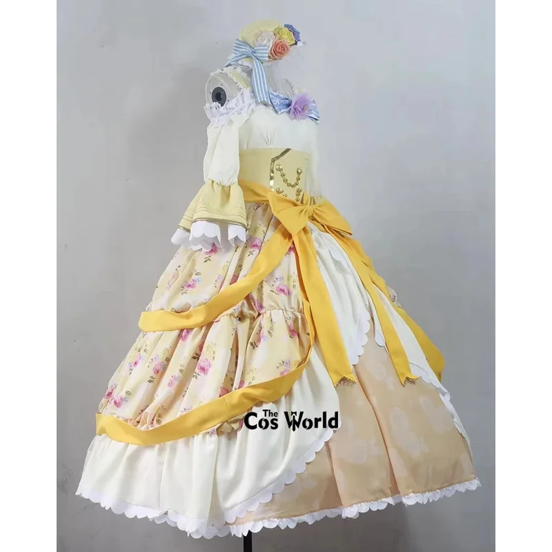

asdh8@Love Live Dancing Party Dress Hoshizora Rin Outfits Anime Customize Cosplay CostumesCOSda@