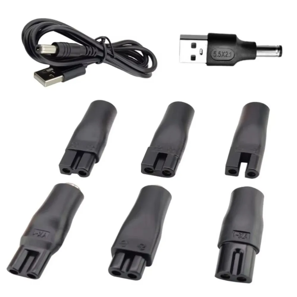 Universal Shaver USB Adapter Cable 2.35 mm DC 5.5*2.1mm/2.35mm Shaver DC Converter 1.8 mm Shaver Power Cord Daily Repair