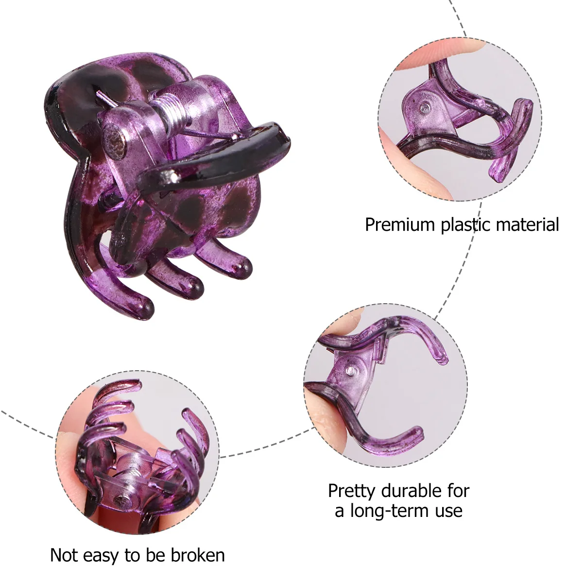 

72Pcs Hair Clips Small Plastic Hair Accessories Durable Comfortable for Women All Ages Various Colors Everyday Use