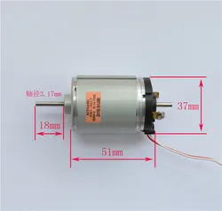 Turbine éolienne à moteur de haute qualité, 545 à DC12V-38V tr/min, générateur cc 2400, 6800