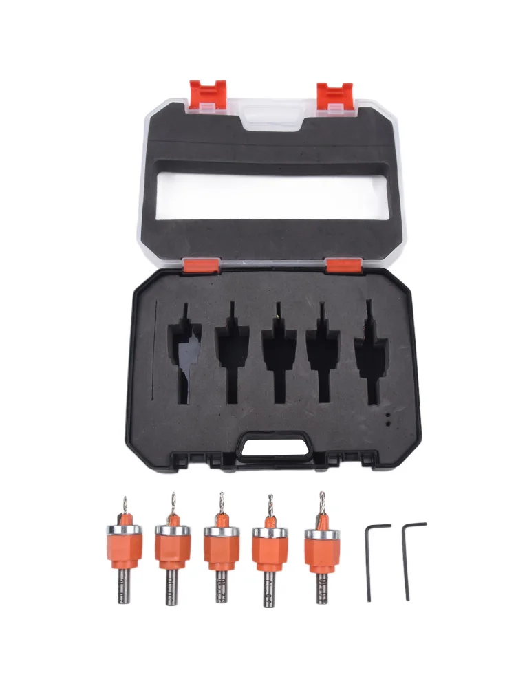 Bit Carrying Case Countersink Drill Bit Total Length Blade Length Carrying Case Woodworking Tasks Compact Drill Bit