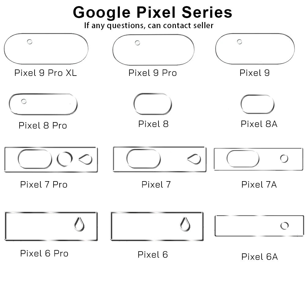 Vetro protettivo per fotocamera per Pixel 9 Pro XL, 9 Pro, 9, 8, 8A, 7A, 6A, 6, 7, 7 Pro, 8 Pro Protezione in vetro per obiettivo in cristallo