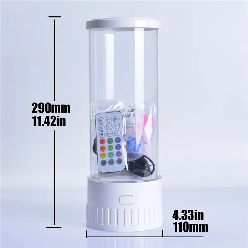 ABRE-Lampada per meduse Acquario Luci notturne per oceano 7 colori Luci d'atmosfera per meduse a LED con per la decorazione del desktop della camera da letto di casa