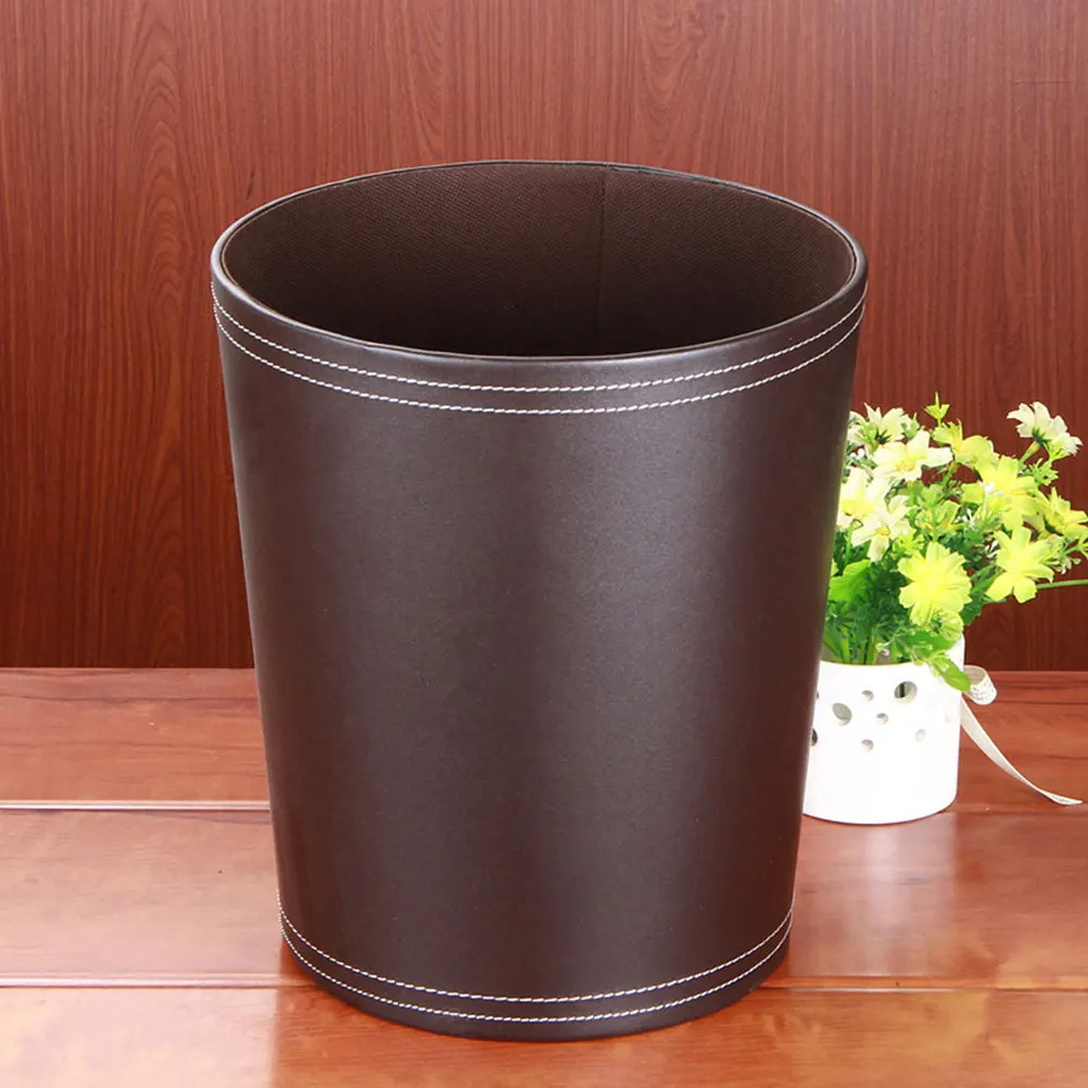 

1 шт. контейнер для мусора большой емкости домашний круглый мусорный бак простой стильный контейнер для хранения для кухни, ванной комнаты, офиса