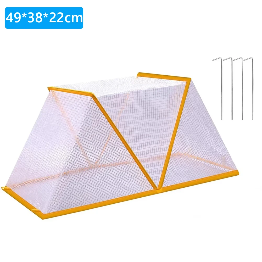 

Складной чехол для теплицы с наземными гвоздями, овощные ряды, защита для растений, защита от насекомых, приподнятые чехлы для садовой теплицы