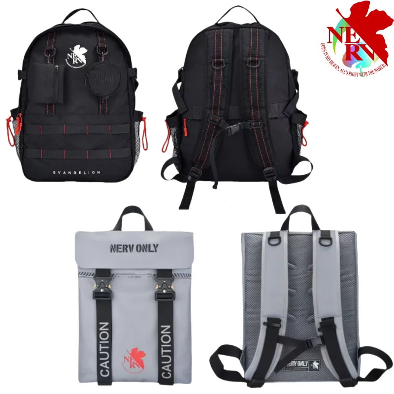 NEON GENESIS EVANGELION Backpack Travel Hiking Bag Large Capacity Student Computer Textbook Anime Knapsack Boys Holiday Gifts