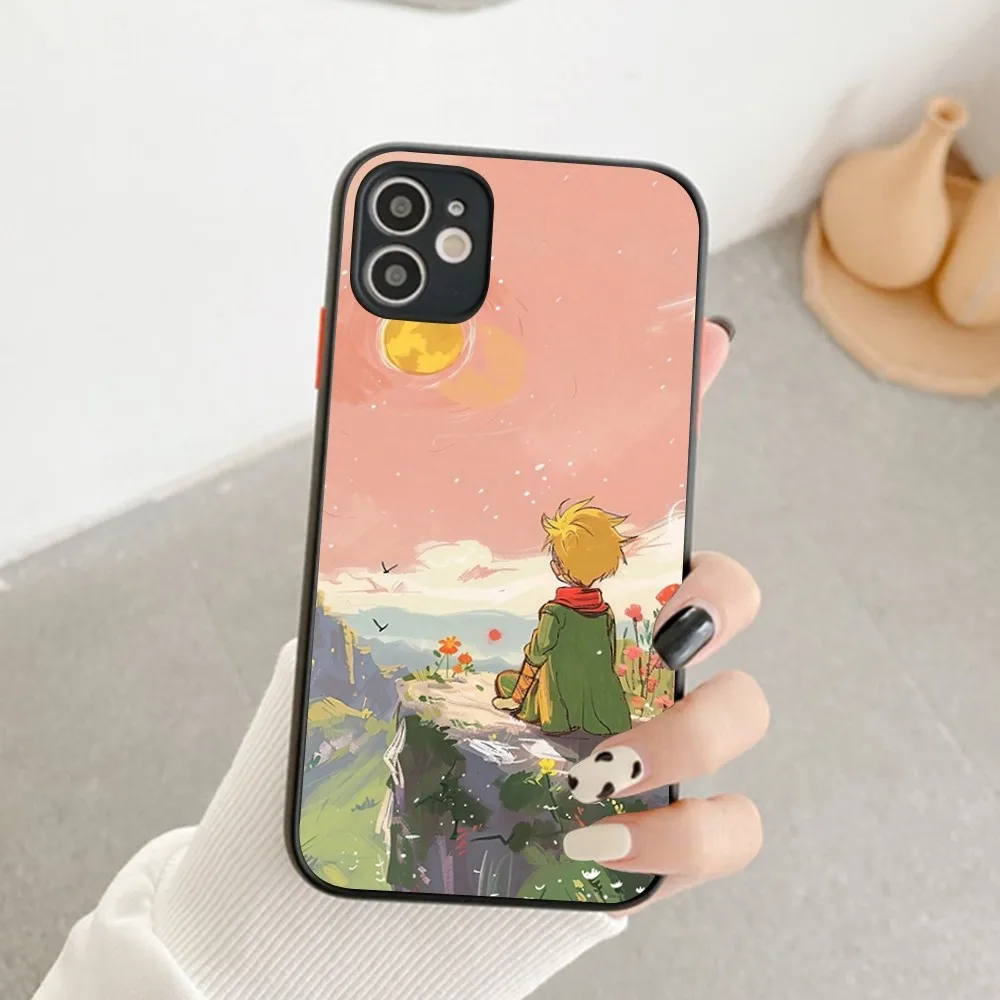 The L-Little P-Prince Phone Case for iPhone 14 11 12 13 Mini Pro Max 8 7 Plus X XR XS MAX Translucent Matte Cover