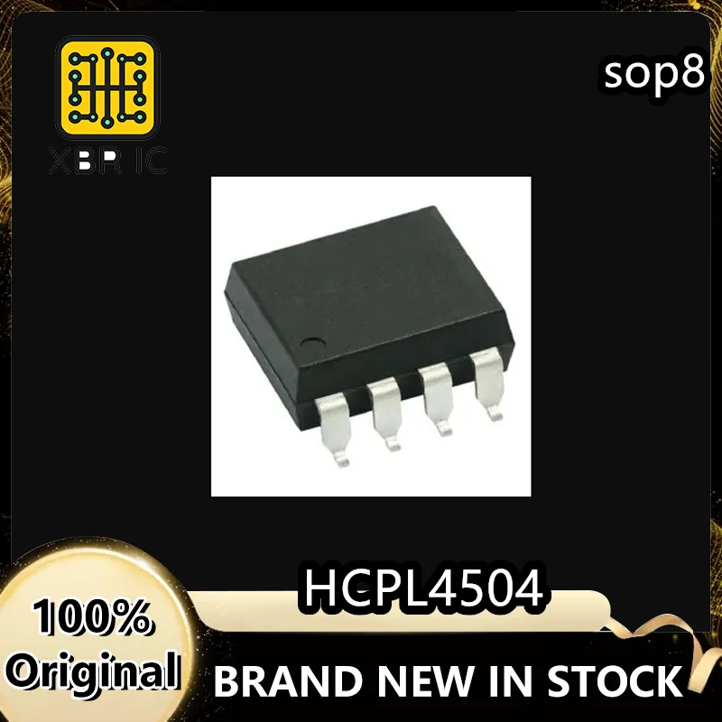 (15/40 pieces) HCPL-4504 SOP-8 SMD A4504V High-Speed Optocoupler Brand New Genuine Original In Stock