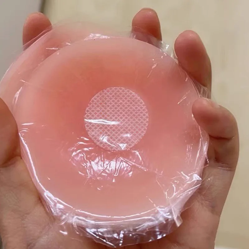 1-50 pares de pétalos de silicona invisibles reutilizables para mujer, cubrepezones autoadhesivos sin tirantes ni espalda, tipo sujetador.