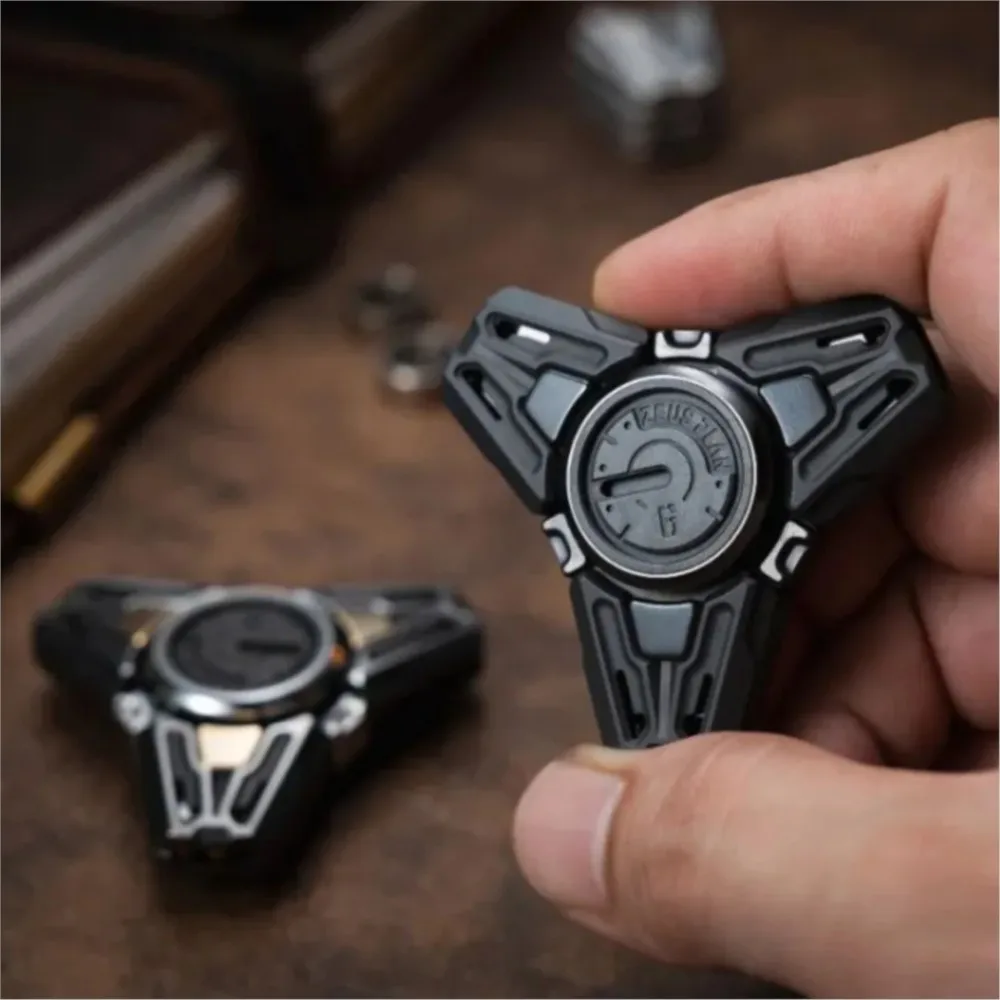 Spinner Zeus Plan EDC Chronos z Cyrkoniem, Otwarty Gyroskop do Paznokci, Zabawka Antystresowa dla Dorosłych, na Biurko do Redukcji Stresu