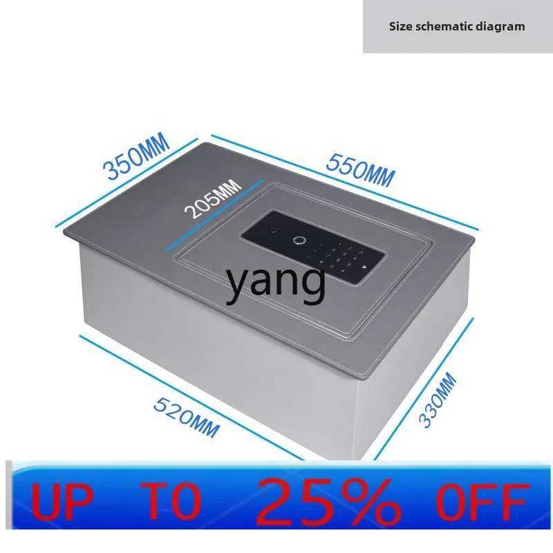 yjq hidden safe, household fingerprint password, mobile phone unlocking safe deposit box, door opening and turning type