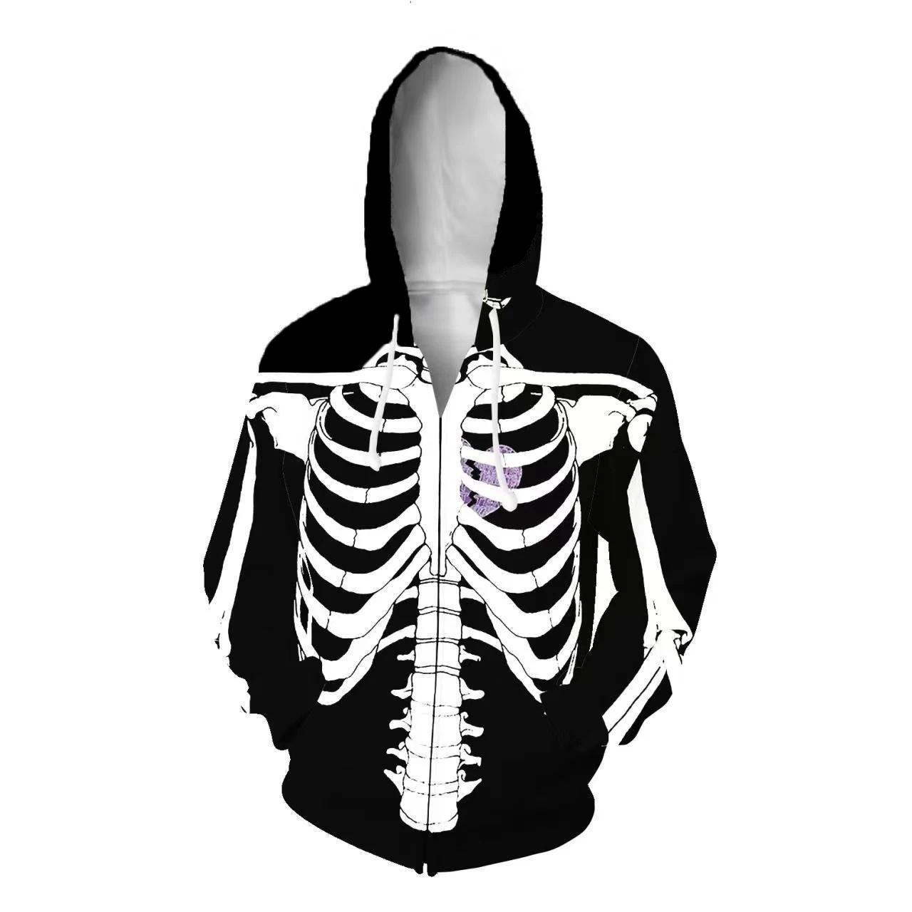 

Хэллоуин ужас скелет 3D принт толстовки на молнии мужчины женщины уличная одежда толстовки с капюшоном негабаритный спортивный костюм пальто мужская одежда