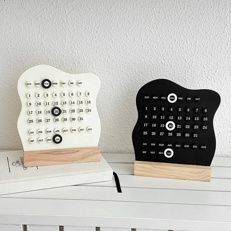 

CX Internet celebrity ring ring ring desk calendar desktop ornament creative personality office, date plate