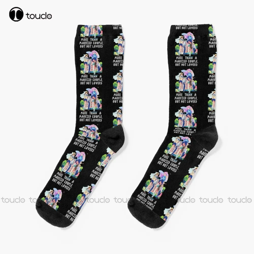 More Than A Married Couple But Not Lovers Socks Slipper Socks For Women 360° Digital Print Custom Gift Streetwear Cartoon