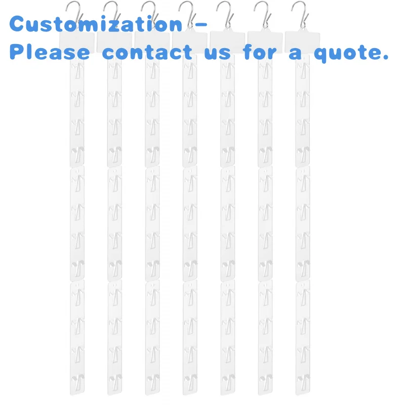 custom.Retail Hanging Display Plastic Pp Merchandising Clip Strip
