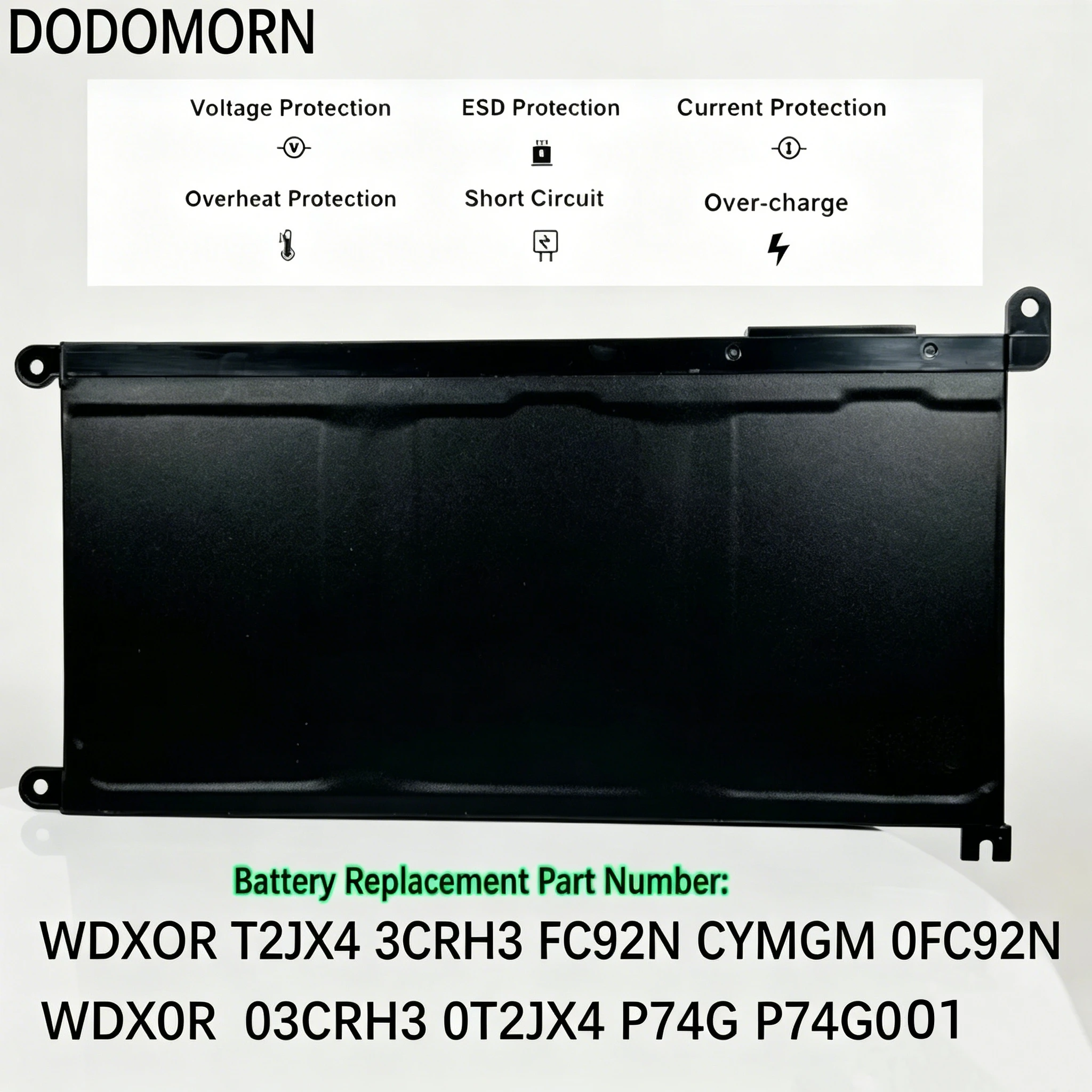 WDX0R Laptop Battery For Dell Vostro 5468 5471 5568 Inspiron 13 5368 5378 5379 7368 5770 7460 7472 5567 5570 5579
