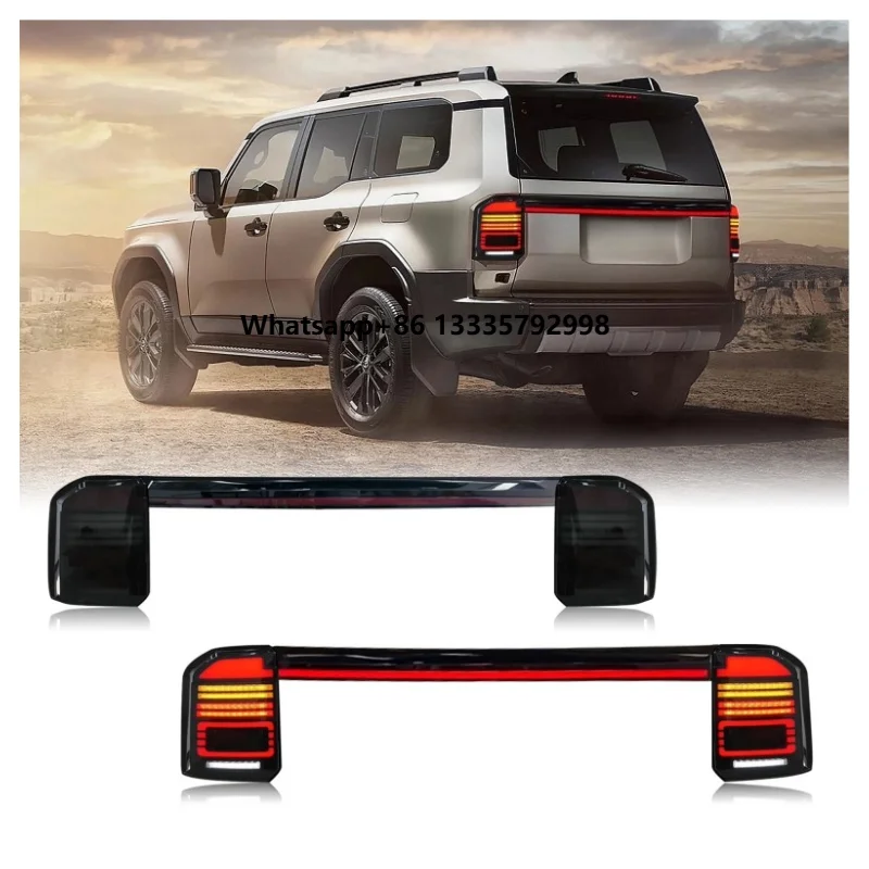 

YBJ Car Accessories LED Tail Lamp for‘Toyota Prado 2024-2027 Rear Light Brake Turn Signal Led Tail Light LC250 Taillight