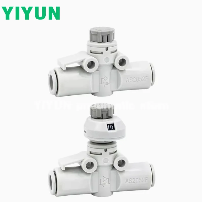 AS1002FS/AS2002F/AS3002F/AS4002F-04/06/08A/10A/12A Speed regulating valve pneumatic pipes AS2052F Throttle joint with scale AS