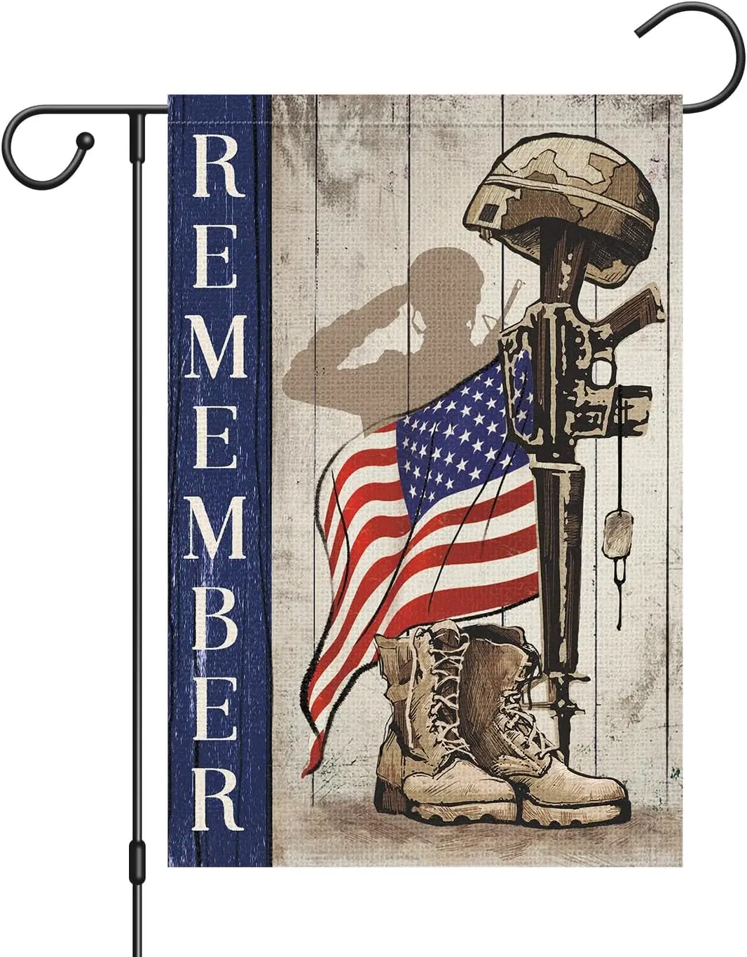 Патриотический праздничный флаг Louise Maelys, Садовый флаг 12x18, двусторонний, маленький, из мешковины, ботинки, садовый двор, флаги, баннер