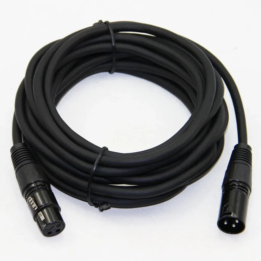 Kabel XLR męski do żeński/męski M/F OFC kabel Audio ekranowany dla mikser do mikrofonu kobiet F/F 1m 1.8m 3m 5m 10m 15m 20m