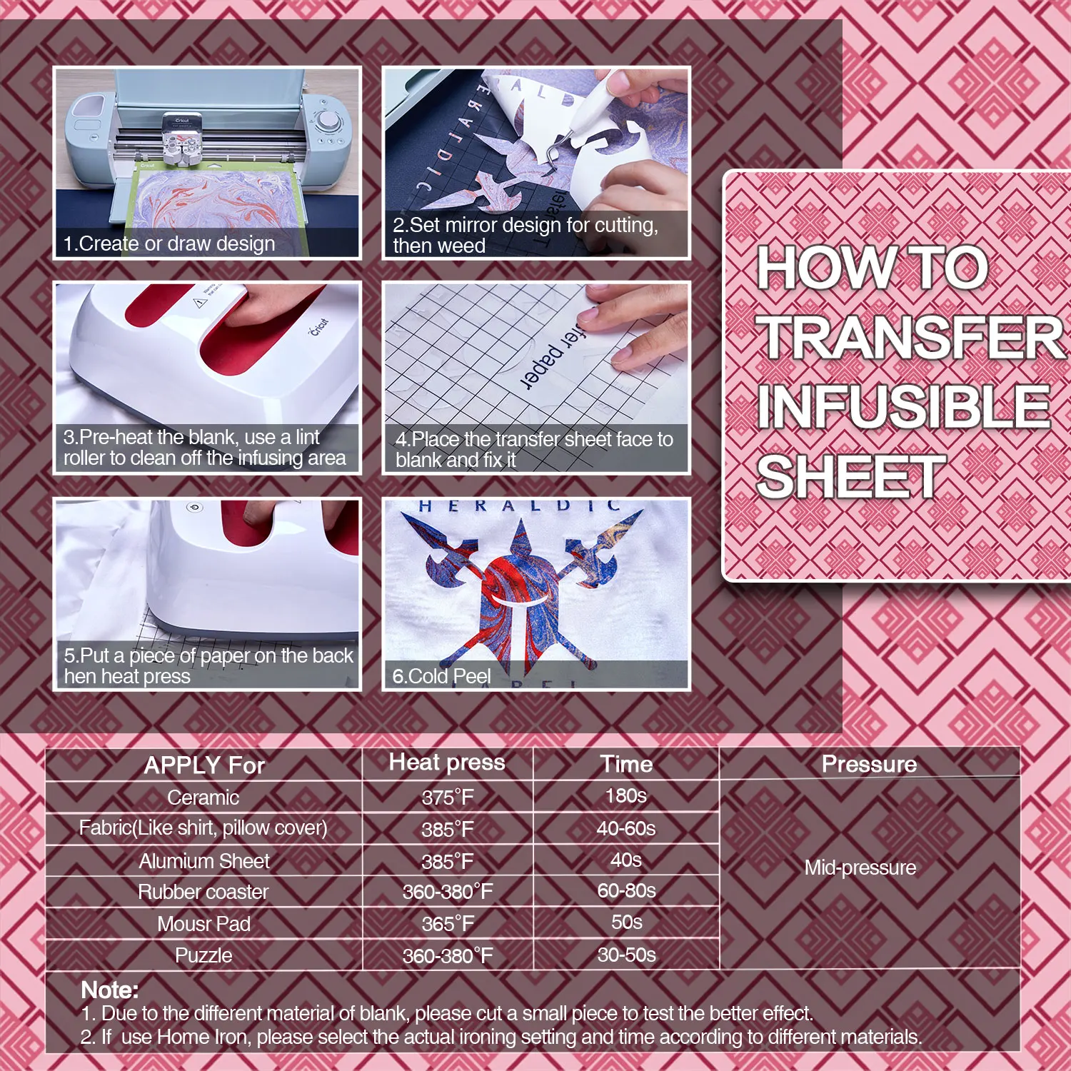 Wowocut Patroon Infusible Transfer Inkt Vel 12X12 In Sublimatie Inzetbare Overdracht Inkt Vinyl Sublimatie Mok Pers T-Shirt