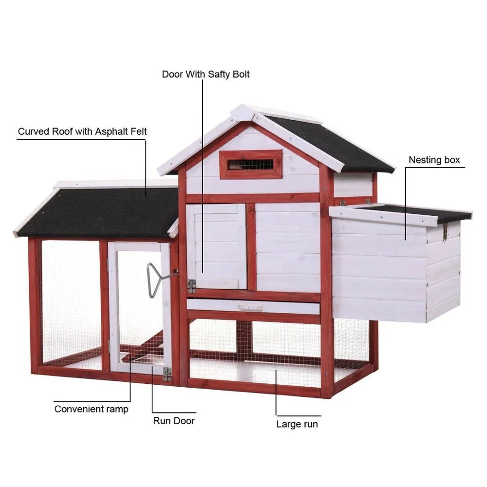 Outdoor Large Cheap Wood Small Animal Pet Shelter poultry layer chicken cage for sale