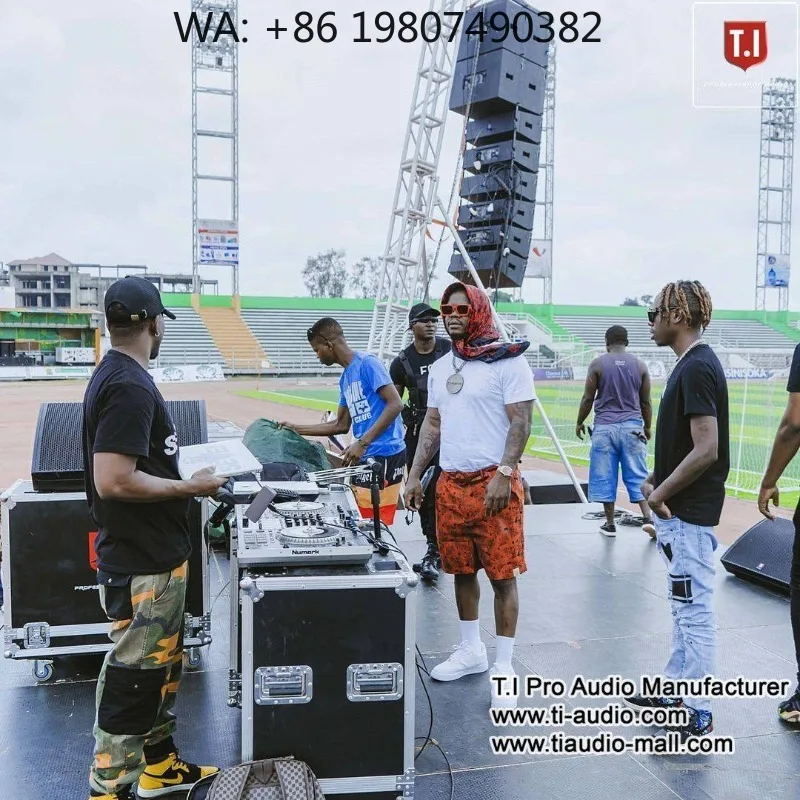 Dual 10 Inch Two-Way Active Line Array Speaker High Power Pro Sound System for Stage Live Music Performances