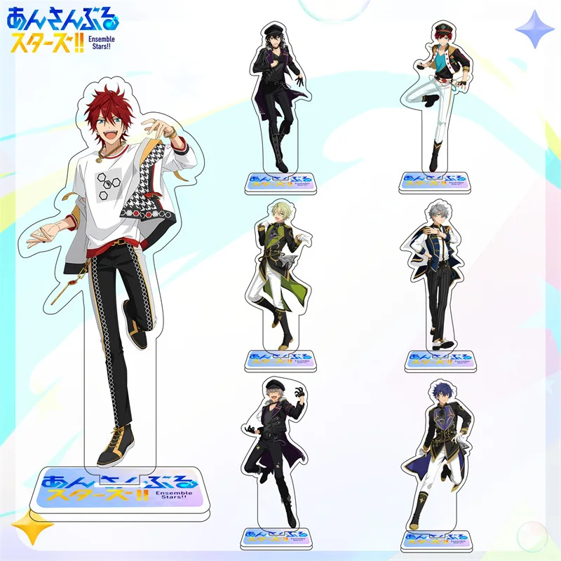 Ensemble Stars! Anime Acrylic Stand Model Plate Amagi Rinne Shiina Niki Cosplay Action Figure Doll Playroom Decoration Toy Gift