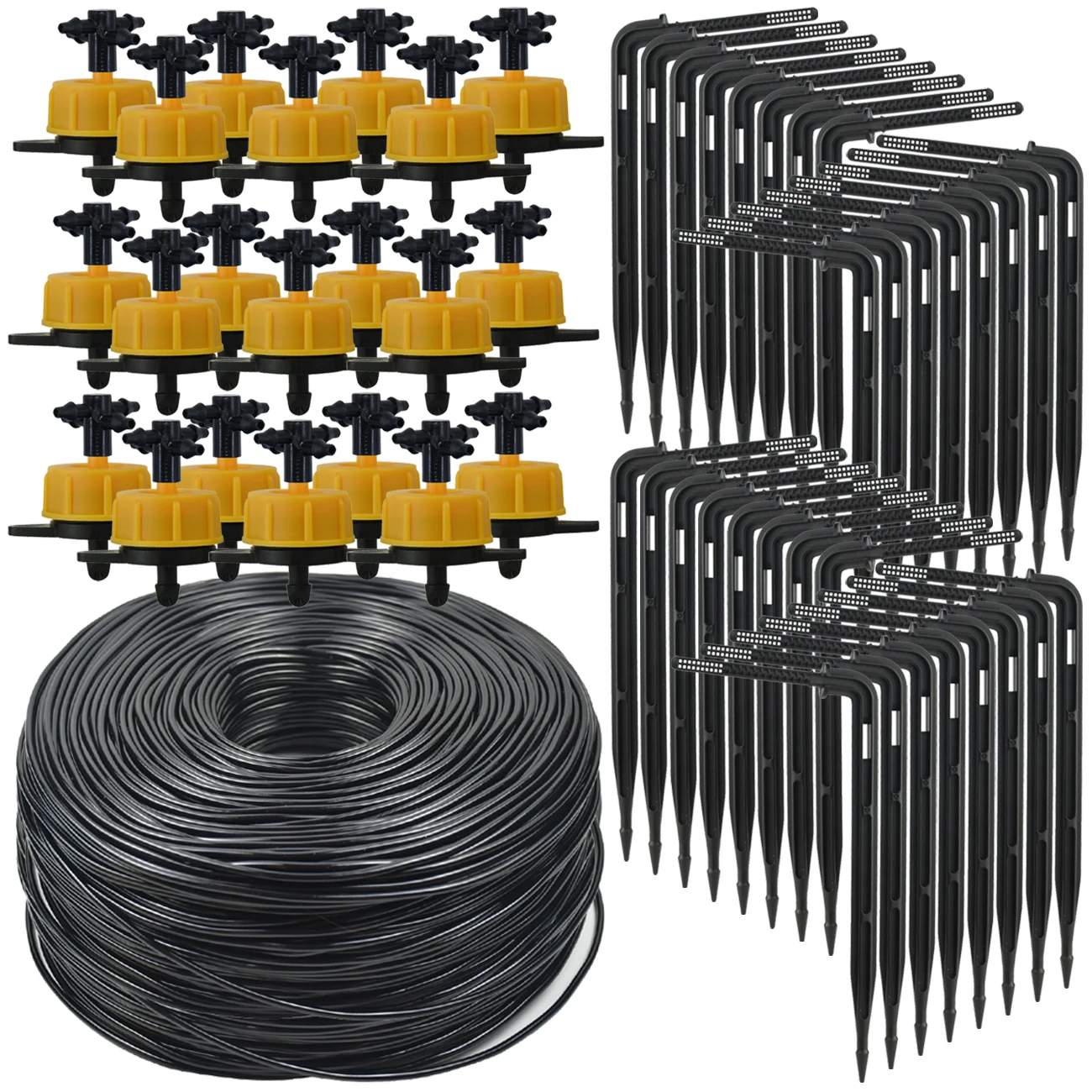 SPRYCLE 10-100M 2L/H 4L 8L 3/5mm Gota por Gota Flecha Gocciones Jardín Micro Irrigación por Goteo Kit de sistema de riego con gotero para bonsái