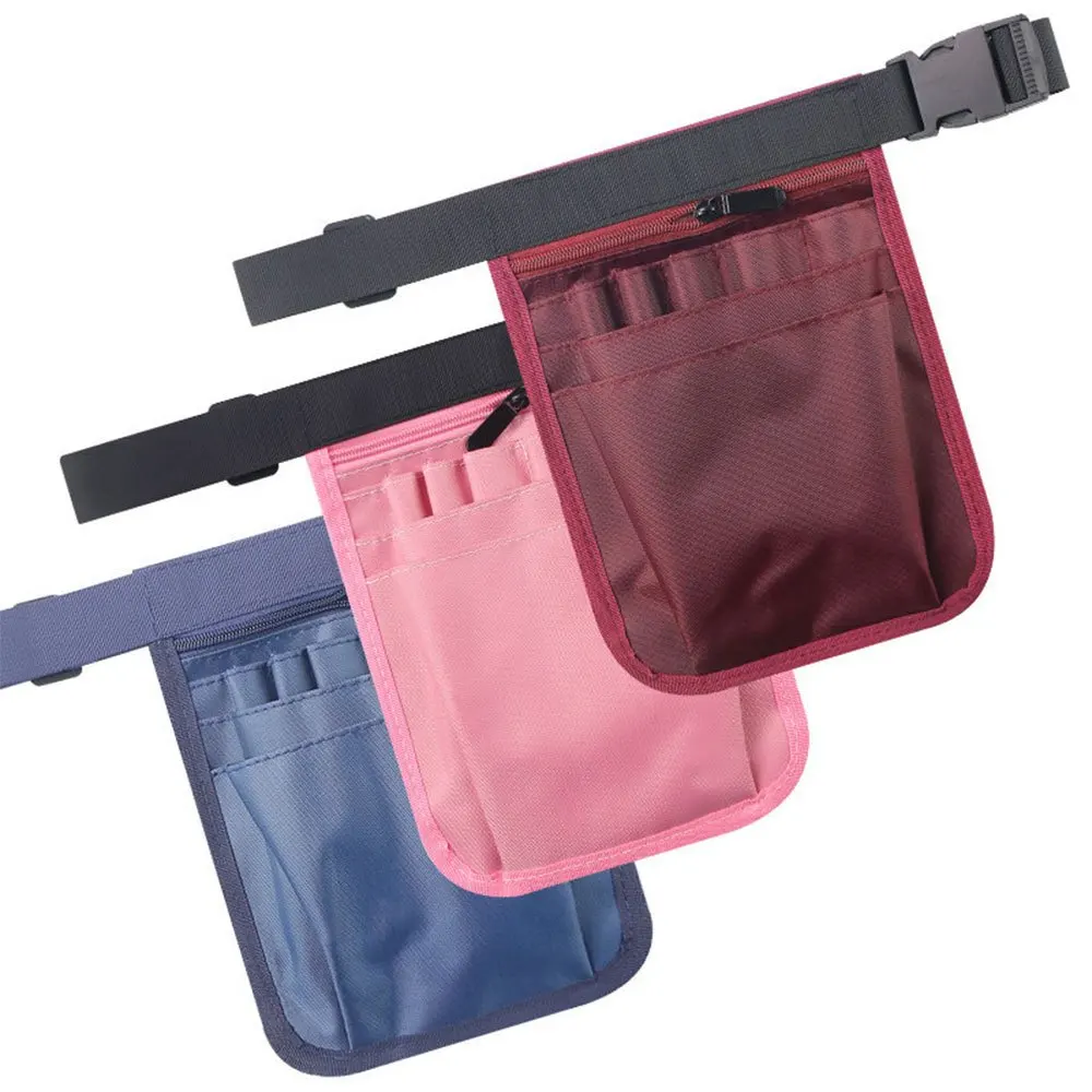 ممرضة الخصر حقيبة متعددة الوظائف أداة تخزين الخصر حقيبة الحلاق أداة فرشاة للمكياج حقيبة التخزين سعة كبيرة حزام خصر قابل للتعديل