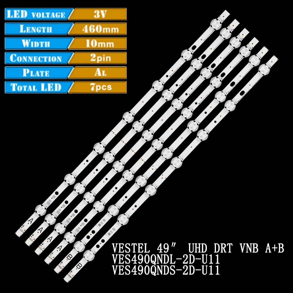 

Светодиодная лента для подсветки VESTEL 49 "UHD DRT VNB VES490QNDL 49U5766DB 49U6763DB 49U6663DB 49U5863DB LT49K880