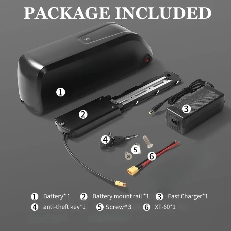 하이롱 48V 배터리 10Ah 15Ah 20Ah 리튬이온 전기자전거 배터리 팩 바팡 통셩 1000W 500W 350W 250W 모터 전기자전거 키트용