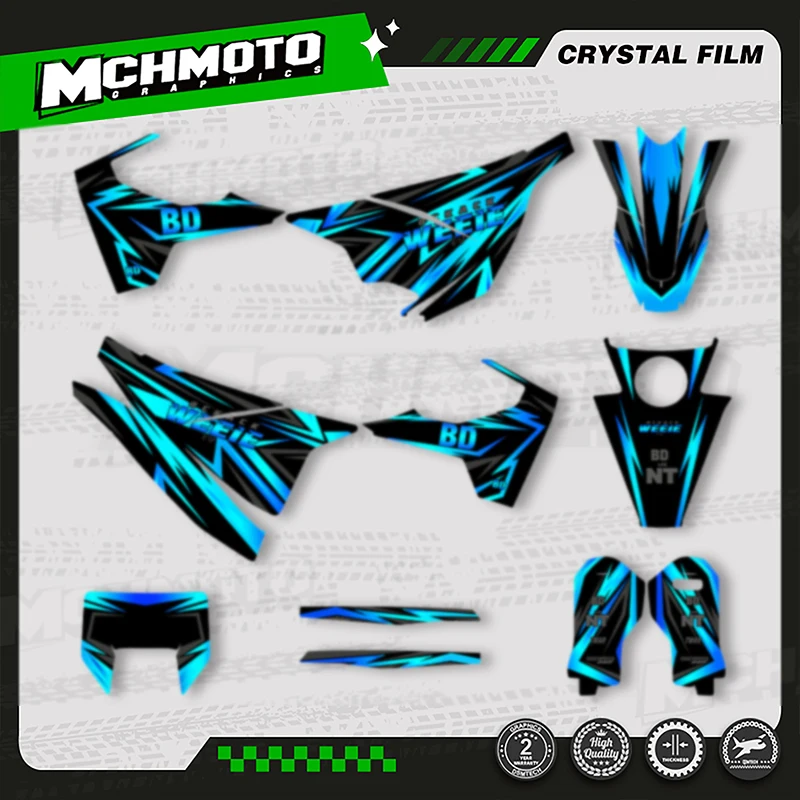 

MCHMFG Custom Team Graphics Decals Stickers Kit for Husqvarna Decal 15-20 701 SUPERMOTO ENDURO 2015-2017 2018 2019 2020 021