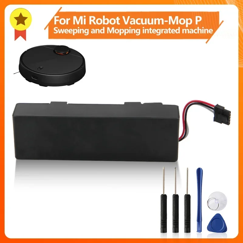 

Replacement Battery INR18650 For Xiaomi Mijia Mi Robot Vacuum-Mop P Sweeping Mopping Robot STYTJ02YM MA1-4S1P-SC Battery 3200mAh