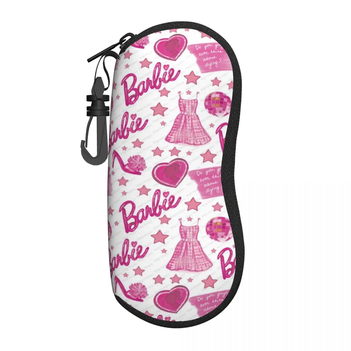 

Barbie Portable Soft Shell Glasses Case - Lightweight, Travel-Friendly Eyewear Pouch with Easy-Access Design