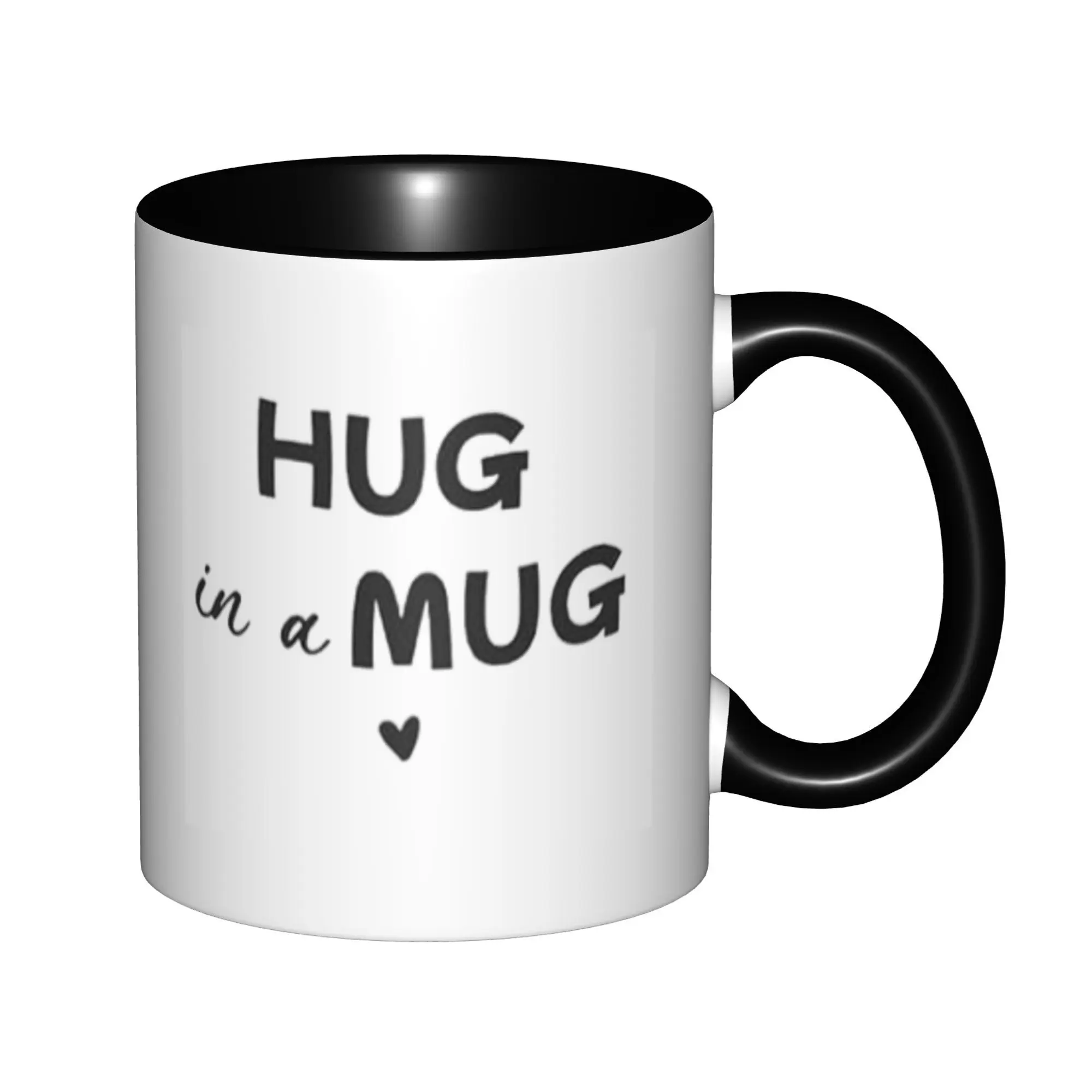 

Hug In A Mug Mugs With Black Handle Birthday Coffee Mugs Ceramic Tea Cups 11oz ,