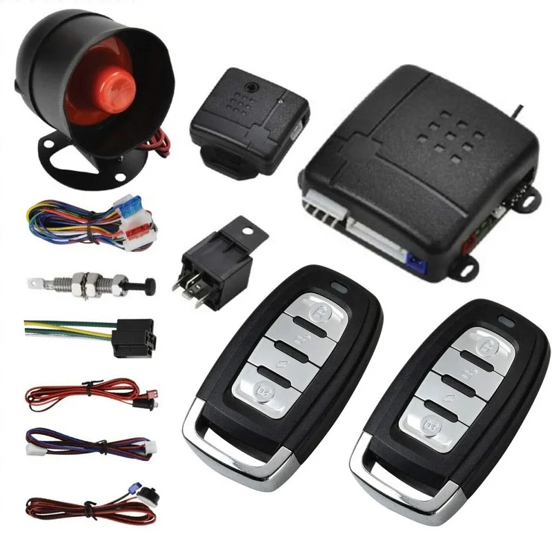 Kit central remoto automático para carro, fechadura da porta, sistema sem chave, controle remoto, sistemas de alarme de carro, travamento central