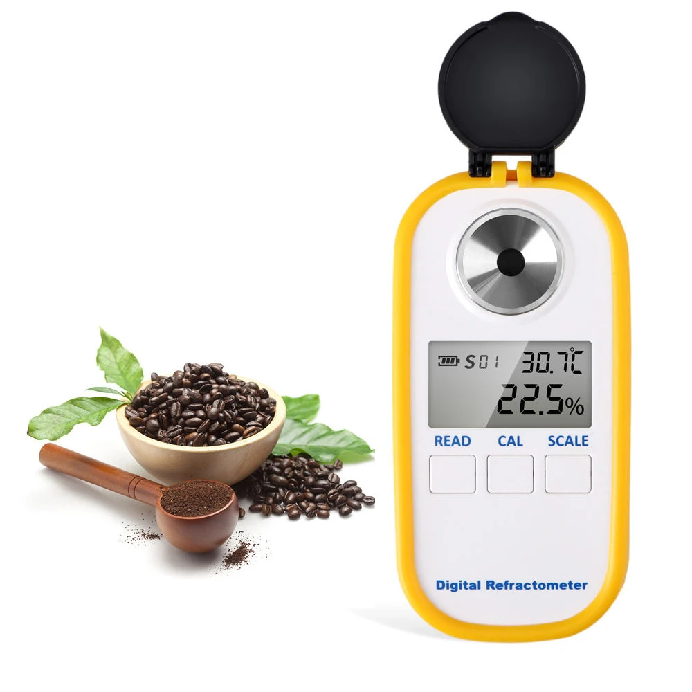 Mini Waterproof Coffee Concentration Digital TDS Meter Brix Coffee Refractometer for Measuring Coffee Strength